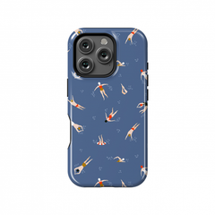 SUGARLOAF GRAPHICS | STEEL BLUE SWIMMING | MagSafe iPhoneケース (iPhone 16/16 pro/16 pro max/15)