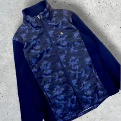 美品 Arnold Palmer Golf 中綿 蓄熱 ドッキングニットジャケット ネイビー
