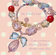 ひめかわネックレス 姫 ロリータ アクリルビーズ【D】