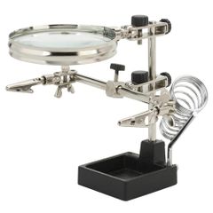 FJmark 半田こて台 ハンダコテ 作業台 ごて台 ルーペ クリップ ホルダー 付き 作業 DIY 基盤 溶接 半田付け 最適