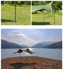 MINIMAL WORKS　ミニマルワークス　 BLUEHOLE POLE SET 33-Gray/2ea MGTA-BH290-PO0TI 中古現状品