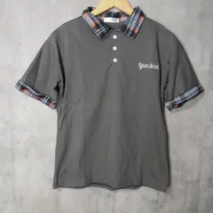 ポロシャツ メンズ チェック 配色 シャツ シンプル おしゃれ 韓国ファッション [703]