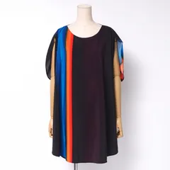 プリーツプリーズ　イッセイミヤケ　チュニック　トップス　黒　ブラック PLEATS PLEASE ISSEY MIYAKE - プリーツプリーズ ワンピース