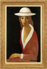 ナギー「家路」キャンバスに油彩画 月光荘取扱 ハンガリー・フランドル