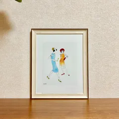 新品☆額縁付アートポスター(BRUCE MCGAW GRAPHICS)☆アンディ・ウォーホル（Andy Warhol）☆ポップアート☆Untitled (Two Female Fashion Figures), c. 1960☆89