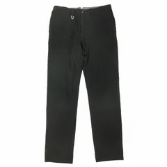 美品 ソリード SOLIDO コットン テーパード パンツ スラックス ボトムス Dカン ストレッチ サイズ4 黒 ブラック メンズ/5
