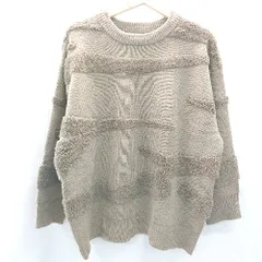 ◇ classicalelf クラシカルエルフ 収縮性 プードル 長袖 ニットセータ－ サイズS ブラウン系 メンズ レディース E  【1402280002597】