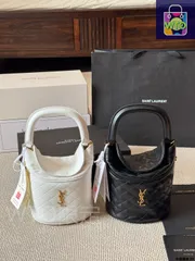 【今日特価】YSL イヴサンローラン ギャビーバケット フライドポテトバッグ 菱型ステッチが特徴 手提げや肩掛けも可能