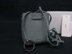 ■新品■未使用■ VASIC ヴァジック マイクロボンド レザー ショルダーバッグ ミニバッグ マルチケース グリーン系 FR0900