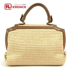 Salvatore Ferragamo サルヴァトーレフェラガモ ハンドバッグ ソフィア ストロー ベージュ