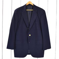 5TF009】Jプレス J.PRESS 金ボタン 3つボタン シングル 段返り 紺ブレザー ジャケット L ダークネイビー 袖口2つ釦 P11-BZOV-KM-4-003【中古】【メンズビジネス】202506