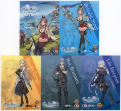 【中古】キャラカード [単品] 集合 クリアカード(5枚セット) 「PS5/PS4/Switchソフト ライザのアトリエ3 ～終わりの錬金術士と秘密の鍵～ 電撃スペシャルパック」 同梱特典