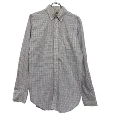 LAURENRalphLauren 長袖 チェックシャツ L 程 ホワイト マルチカラー ローレンラルフローレン ボタンダウン 古着卸 アメリカ仕入 a611-5659