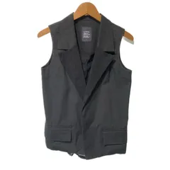 LIMI feu ベスト LIMI feu（リミフゥ） チェーン装飾ロングジレベスト 黒2 【レディース