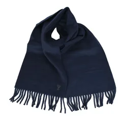 【9/4まで値下げ中】アミパリス　フリンジマフラー　ネイビー 9/4まで値下げ中】アミパリス フリンジマフラー ネイビー AMI