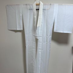 【絽長襦袢】ポリエステル絽・変わり絽・手縫い・裄63cm（縫込み6㎝）