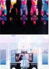 [중고] 클리어 파일 E A4 클리어 파일 세트 [이치 반 쿠지 쿠비키 리사이클 청색 사방과 희언] D상