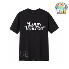 Louis Vuitton ロゴプリント 半袖Tシャツ ブラック　並行輸入 ブランド古着】LVロゴプリント半袖Tシャツ（Tシャツ/カットソー