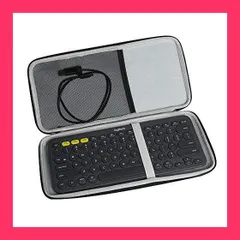 【スタッフおすすめ！】Logicool ロジクール K380BK Bluetooth ワイヤレス キーボード専用保護収納ケース-Hermitshell