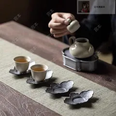古錫茶托 忠信浄錫5ヶ 古錫茶托 忠信浄錫5ヶ