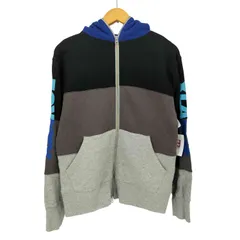 エクストララージ XLARGE スリーブプリント マルチカラー ダブルジップ フーディー メンズ import：S 