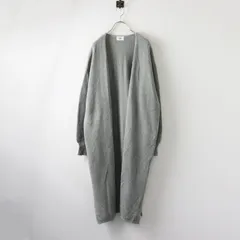 【値下げ】シロデラボンテ siro de labonte 前開き ニットロングカーディガン M グレー/ハオリ 羽織 ローブ ガウン【2400014423549】のサムネイル