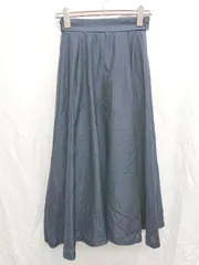 ◇ Θ Te chichi テチチ シンプル ロング丈 フレア スカート サイズF ネイビー レディース P  【1409090037665】