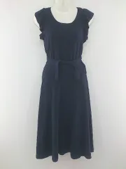 ◇ ◎ LIMITLESS LUXURY フレンチスリーブ 膝下丈 ニット ワンピース ネイビー レディース P  【中古】 【1209270007149】のサムネイル