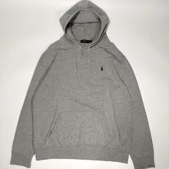 【人気】POLO RALPH LAUREN　ロゴ刺繍 パーカー　XLサイズ　裏起毛　グレー