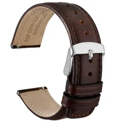 【在庫セール】[WOCCI] 時計ベルト 18mm 20mm 22mm 交換用時計バンド ヴィンテージ革時計バンド Quick Release