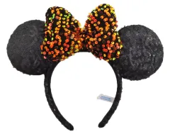 【中古】アクセサリー(非金属) ミニーマウス(オレンジ) カチューシャ(全体スパンコール) 「ディズニー」 東京ディズニーリゾート限定