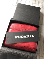 【C2-54】RODANIA  二つ折り財布　カンパリレッド