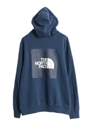 【お得なクーポン配布中!】 US企画 ノースフェイス 両面 プリント スウェット フード パーカー メンズ L / The North Face アウトドア トレーナー プルオーバー 薄手