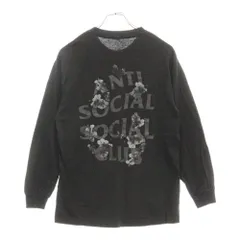 ANTI SOCIAL SOCIAL CLUB (アンチソーシャルソーシャルクラブ) ボタニカルプリント クルーネック 長袖Tシャツカットソー ブラックのサムネイル