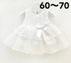 花柄刺繍のレースドレスロンパース　ノースリーブ