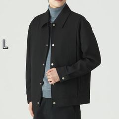 Muji Labo 太番手リネンドローストリングジャケット L 黒 - メルカリ