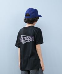 【ムラスポ公式】新品 NEW ERA ニューエラ 半袖 Tシャツ キッズ ジュニア 子供 Youth テック Overlap Logo ブラック 14414382