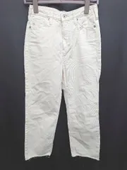 ◇ Θ SOMETHING サムシング デニム パンツ ジーンズ サイズM オフホワイト系 レディース P  【1410230018031】