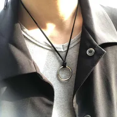 リングネックレス　サングラスホルダー　メンズ ネックレス