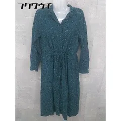 ◇ GLOBAL WORK グローバルワーク 長袖 ロング ワンピース サイズF グリーン レディース 【中古】 【1101280007143】