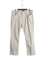 【お得なクーポン配布中!】 ポロ ラルフローレン チノ パンツ メンズ 36 30 / 古着 スリム ストレート ストレッチ コットン チノパン スラックス ノータック ベージュ