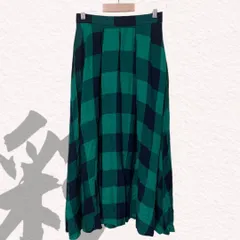 AMERICAN HOLIC　アメリカンホリック　フレアスカート　Mサイズ　ロングスカート　チェック柄　グリーン　ウエストゴム