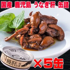 おつまみ 国産 鹿児島 うなぎ 肝 の佃煮 60g×5個 缶詰 メール便 うなぎ 土用の丑の日 うなぎの肝 スタミナ 鰻 佃煮 ウナギ 国産