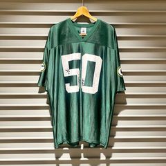 NFL グリーンベイ・パッカーズ Green Bay Packers フットボールジャージ チームロゴ 背番号50 A.J. HAWK 半袖 サイズ：メンズ 2XL ビッグサイズ グリーン【PI】