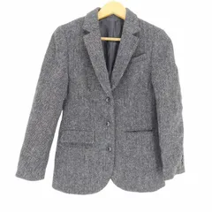 ハリスツイード Harris Tweed 100周年タグ 3B テーラードジャケット レディース  9ARのサムネイル
