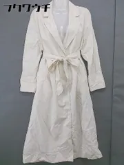 ◇ green label relaxing UNITED ARROWS 薄手 長袖 ラップ コート サイズ38 アイボリー レディース  【中古】 【1201170002446】