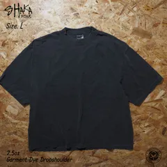 Shaka Wear / シャカウェア　極厚 ドロップショルダー Tシャツ Lサイズ シャドウ USコットン100％