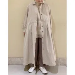 新品　Samansa Mos2 ライナー付綿麻ツイルタックコート