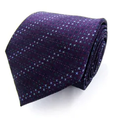 アルフレッドベレッタ ブランド ネクタイ ストライプ柄 ダイヤ柄 ドット  PO  メンズ ネイビー ALFREDO BERETTA 【中古】