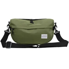 [FUPUTWO] ショルダーバッグ メンズ 斜めがけ 軽量 小さめ スリングバッグ 無地 ナイロン (グリーン) [グリーン]